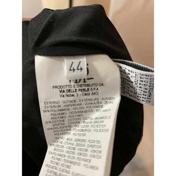 VDP Women’s Dress Size 8 Black With Red Stitched - Picture 7 of 7